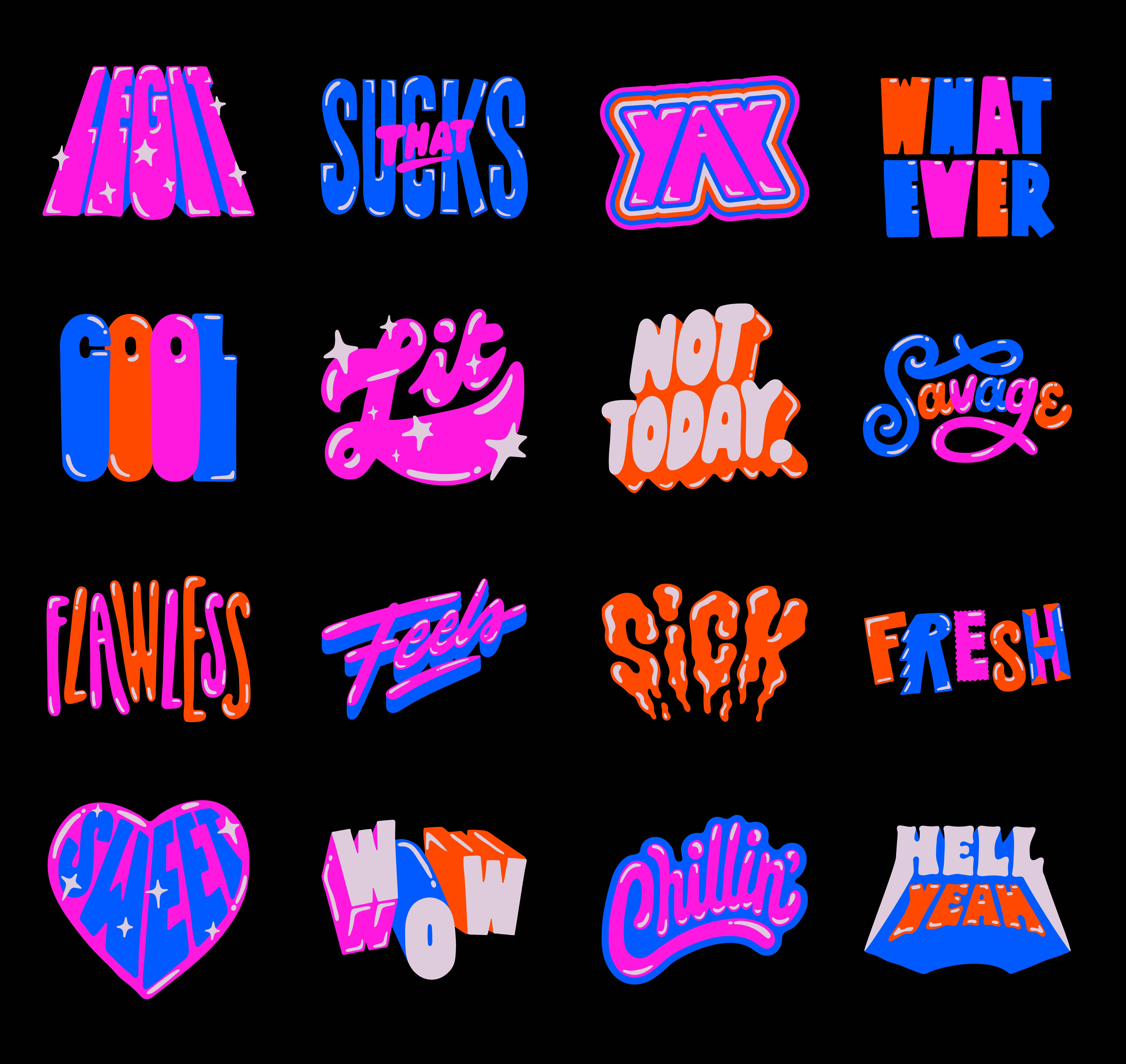 Lit Sticker Set – Lebassis